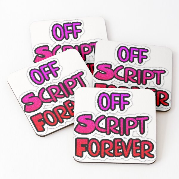 Item preview, off script forever- pins stickers and tees designed and sold by Top-show-shirts.