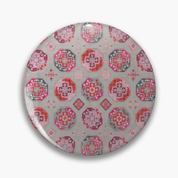 Item preview, Antique Rose Geometric Medallion Kilim designed and sold by SpaceBazaar.