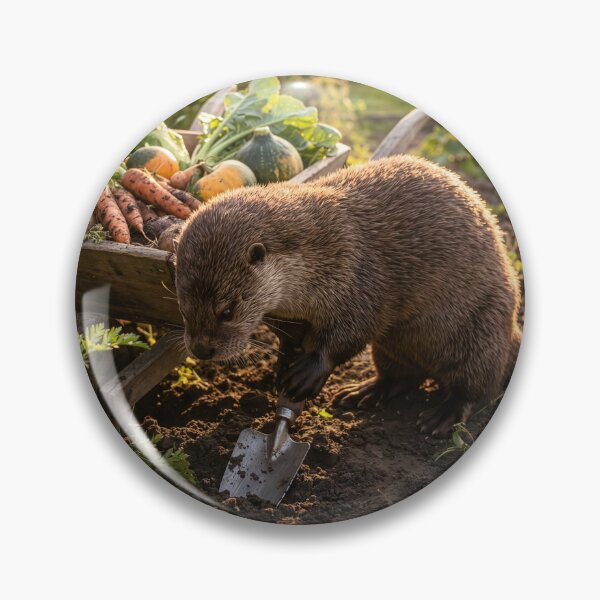 Item preview, Otter Gardener Weeds Her Garden designed and sold by Tridentulus.