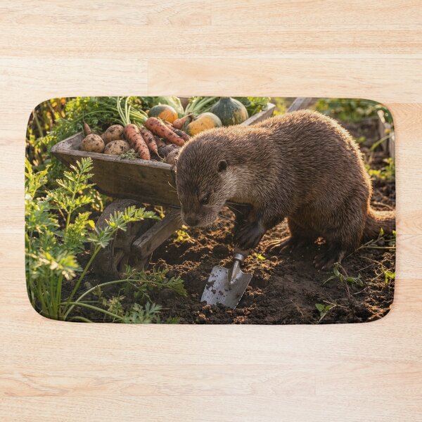 Item preview, Otter Gardener Weeds Her Garden designed and sold by Tridentulus.