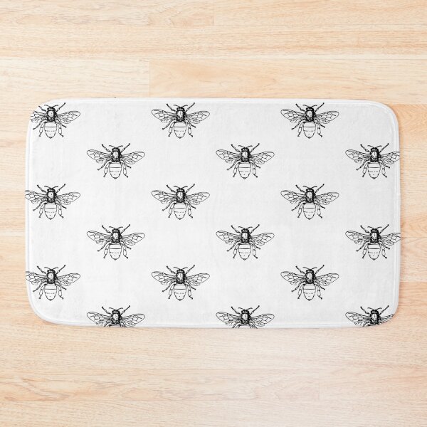 Item preview, Minimal Black Bee Aesthetic Background | Dark Modern Design designed and sold by AshandAura.