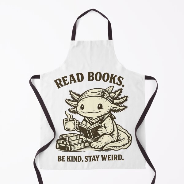 Item preview, Read Books Be Kind Stay Weird - Axolotl Bookworm designed and sold by SidTastic .
