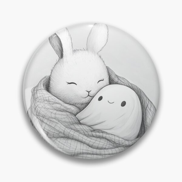 Item preview, Bunny and Ghost designed and sold by Panic Jewelry & Things.