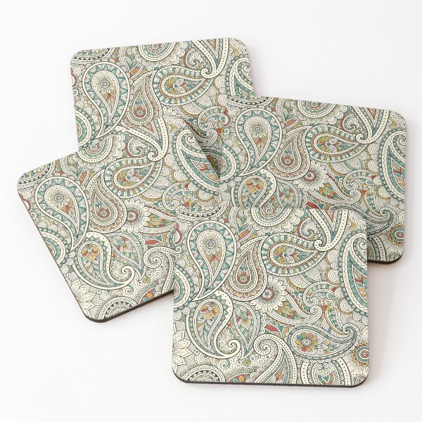 Item preview, Intricate Earthy Paisley Zen Doodle Floral Pattern designed and sold by Sybille-Yates.
