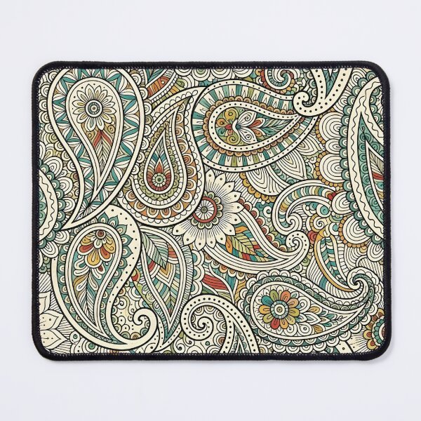 Item preview, Intricate Earthy Paisley Zen Doodle Floral Pattern designed and sold by Sybille-Yates.