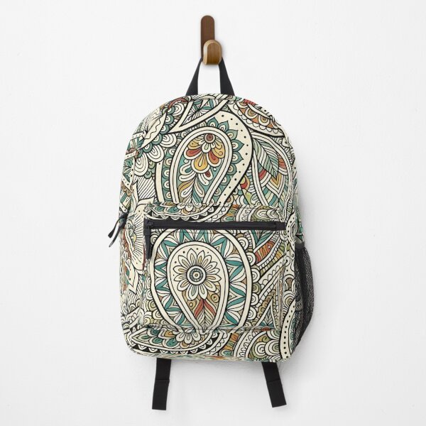 Item preview, Intricate Earthy Paisley Zen Doodle Floral Pattern designed and sold by Sybille-Yates.