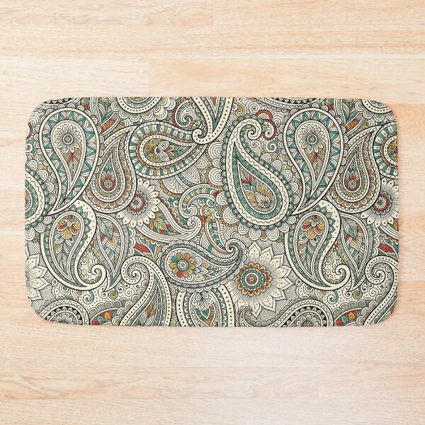 Item preview, Intricate Earthy Paisley Zen Doodle Floral Pattern designed and sold by Sybille-Yates.