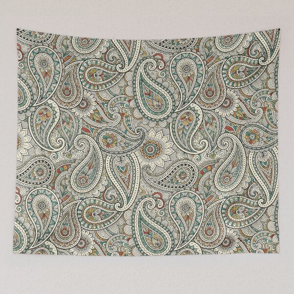Item preview, Intricate Earthy Paisley Zen Doodle Floral Pattern designed and sold by Sybille-Yates.