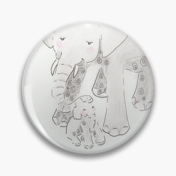 Item preview, Bienvenido al mundo, bebé | Madre elefanta y su cría designed and sold by aliekesdrawings.