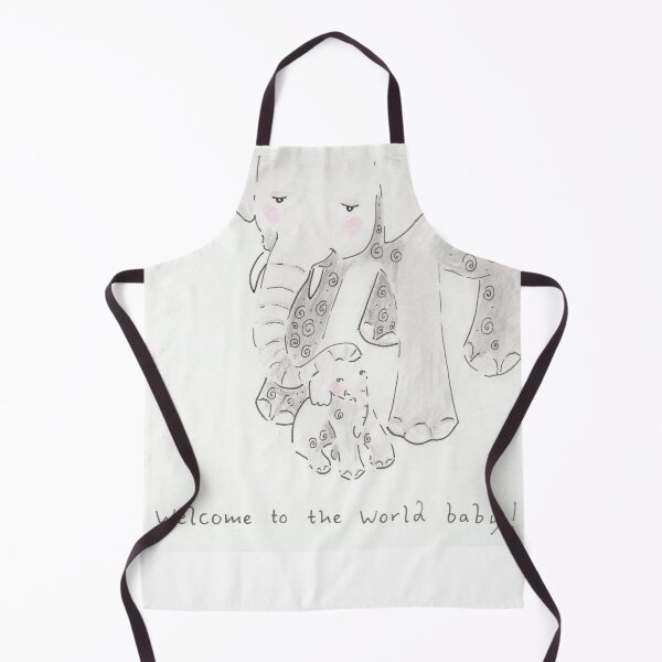 Item preview, Bienvenido al mundo, bebé | Madre elefanta y su cría designed and sold by aliekesdrawings.