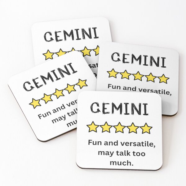 Item preview, Funny Gemini Rating with Symbol & Quote - Gratitude Longitude designed and sold by GratitudeLongitude.