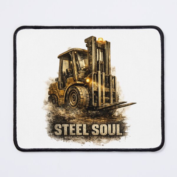 Item preview, Steel Soul Industrial Forklift Artwork designed and sold by RetroNibylander.