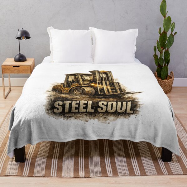 Item preview, Steel Soul Industrial Forklift Artwork designed and sold by RetroNibylander.