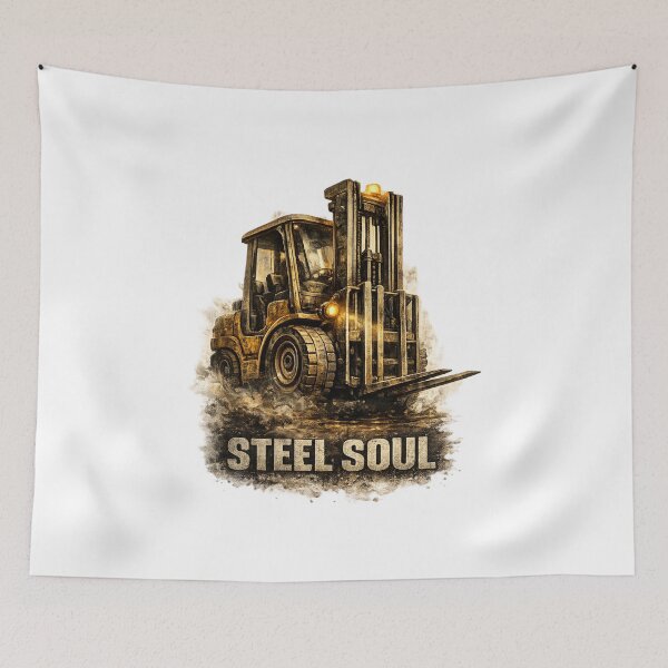 Item preview, Steel Soul Industrial Forklift Artwork designed and sold by RetroNibylander.