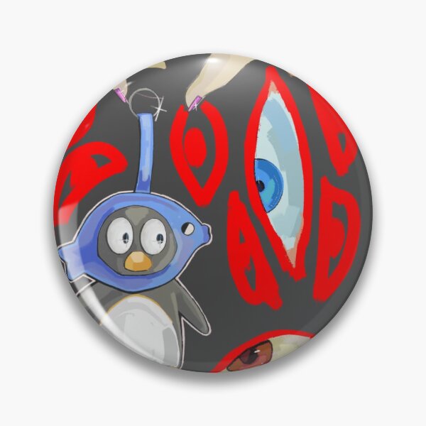 Item preview, A penguin and an eye designed and sold by mystycalcat.