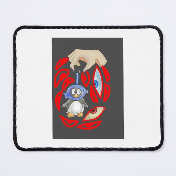 Item preview, A penguin and an eye designed and sold by mystycalcat.