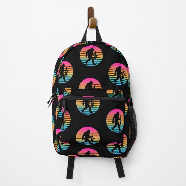 Item preview, Funny Bigfoot Saxophone Player Retro Sunset Vintage Design designed and sold by AnnSign.