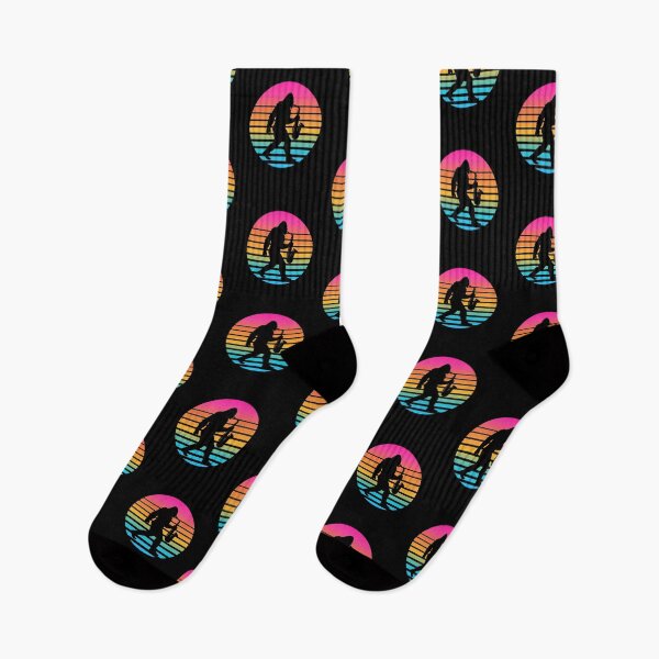 Item preview, Funny Bigfoot Saxophone Player Retro Sunset Vintage Design designed and sold by AnnSign.