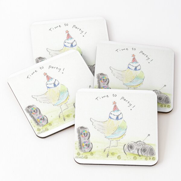 Item preview, Time to party! | Bird grooving to music designed and sold by aliekesdrawings.