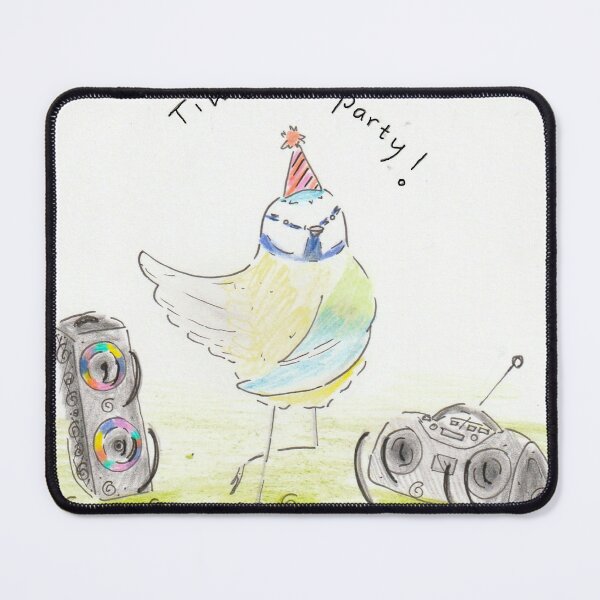 Item preview, Time to party! | Bird grooving to music designed and sold by aliekesdrawings.