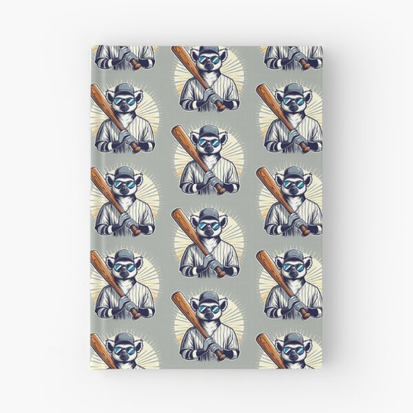Item preview, Baseball Lemur – Playful Sports Mascot Art designed and sold by Dogandesighn.