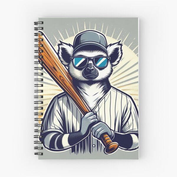 Item preview, Baseball Lemur – Playful Sports Mascot Art designed and sold by Dogandesighn.