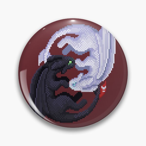Item preview, Toothless and Lightfury Ying Yang designed and sold by spicynoodleart.