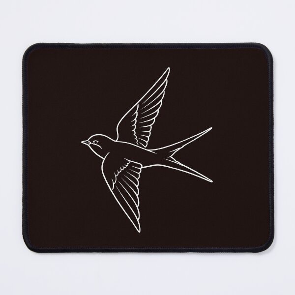 Item preview, Minimalist Flying Swallow Line Art designed and sold by ArtPer-design.