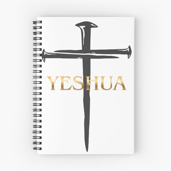 Aperçu de l'œuvre Croix cloutée Yeshua - Design Foi Dorée créée et vendue par 1WayLearn.