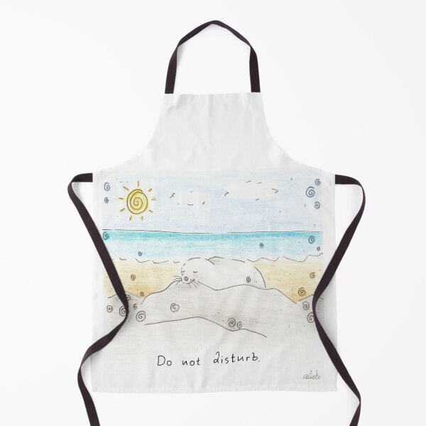 Item preview, Do not disturb | Seal pup relaxing by the seaside designed and sold by aliekesdrawings.