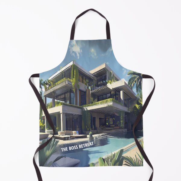 Item preview, THE BOSS RETREAT - Modern Tropical Villa Art designed and sold by Modern Nest Art.