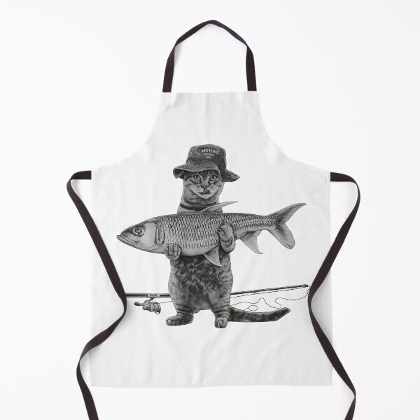 Item preview, Cat with fish designed and sold by PeterPunkt.