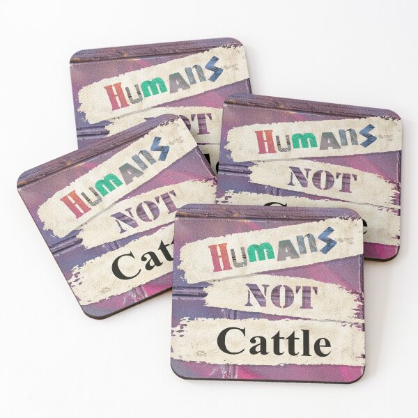 Item preview, humans not cattle designed and sold by blackdog-art.