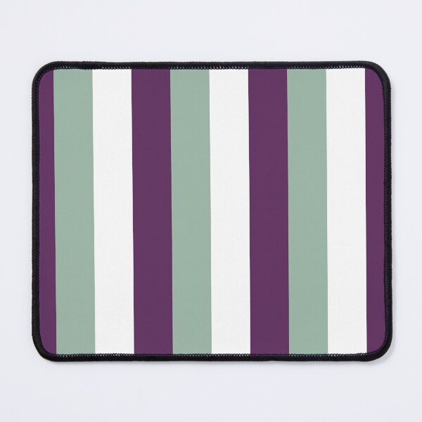 Item preview, 3 Large AUBERGINE (PURPLE), MUTED GREEN and WHITE Vertical STRIPES designed and sold by RachelMacht.