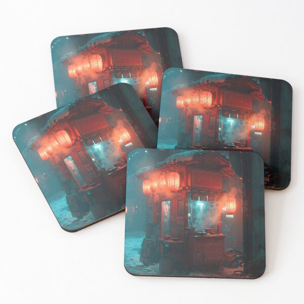 Item preview, Neon Red Ramen Shop Cyberpunk designed and sold by Visual Foundry.