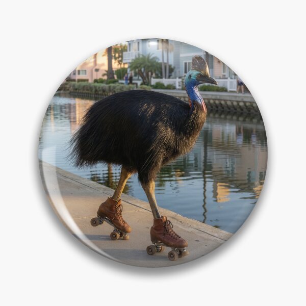 Item preview, Cassowary on Roller Skates in Venice Beach designed and sold by Tridentulus.