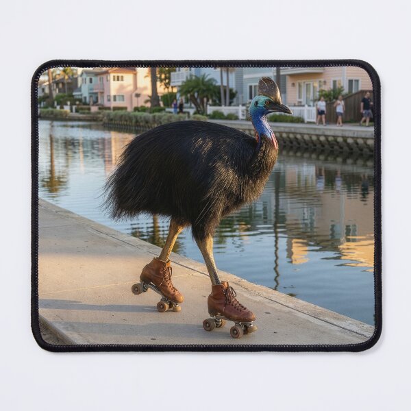 Item preview, Cassowary on Roller Skates in Venice Beach designed and sold by Tridentulus.