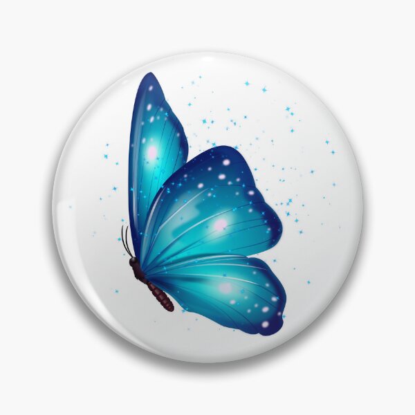 Item preview, Glowing Blue Butterfly Fantasy Art designed and sold by Cutethings3.