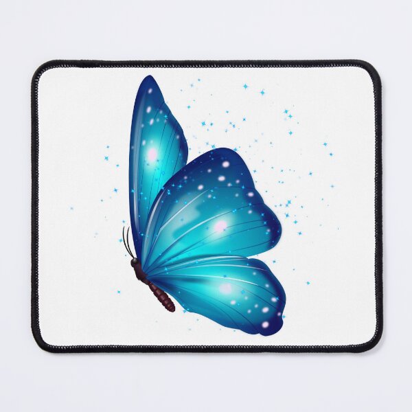 Item preview, Glowing Blue Butterfly Fantasy Art designed and sold by Cutethings3.