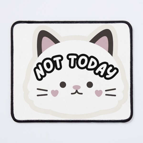 Item preview, Not Today Cute Lazy Cat Sticker designed and sold by Heaven dhillon.