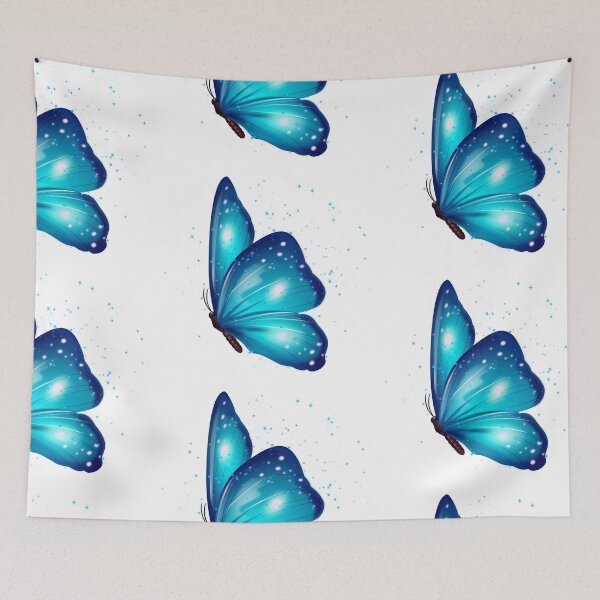 Item preview, Glowing Blue Butterfly Fantasy Art designed and sold by Cutethings3.