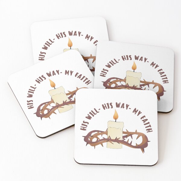Item preview, His Will - His Way - My Faith - Christian Quotes  designed and sold by MoriaStore.