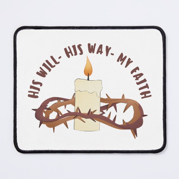 Item preview, His Will - His Way - My Faith - Christian Quotes  designed and sold by MoriaStore.