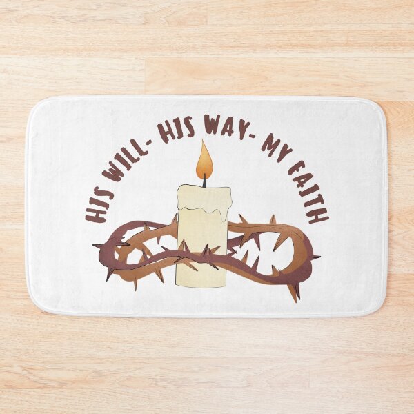 Item preview, His Will - His Way - My Faith - Christian Quotes  designed and sold by MoriaStore.