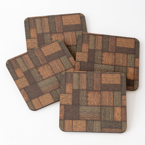 Item preview, Rustic Wood Block Pattern Texture Design designed and sold by NicolasGlowArt.