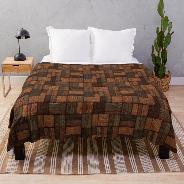Item preview, Rustic Wood Block Pattern Texture Design designed and sold by NicolasGlowArt.