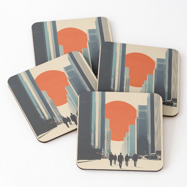Item preview, Tokyo Buildings - Minimalist Japandi Zen Wall Art  designed and sold by KJNihonDesigner.