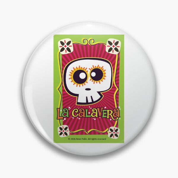 Item preview, Calavera character card from Lotelandia designed and sold by LotelandiaShop.