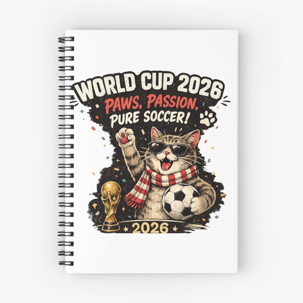 Item preview, World Cup 2026 Funny Cat Soccer Retro Shirt designed and sold by Pawvetica.