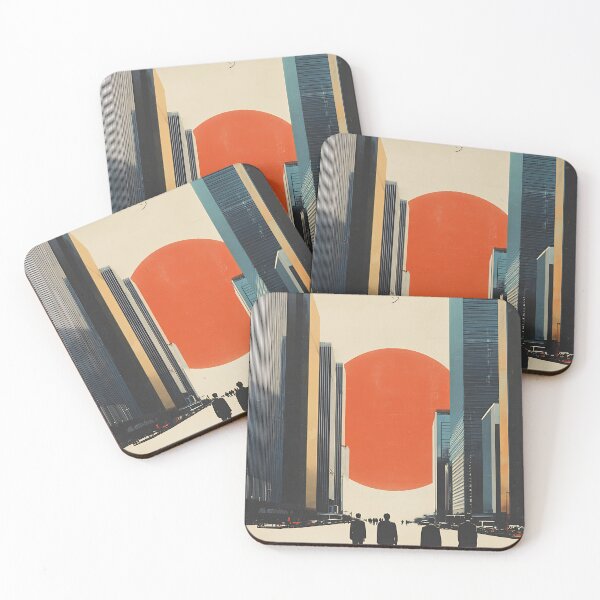 Item preview, Tokyo Buildings - Minimalist Japandi Zen Wall Art  designed and sold by KJNihonDesigner.